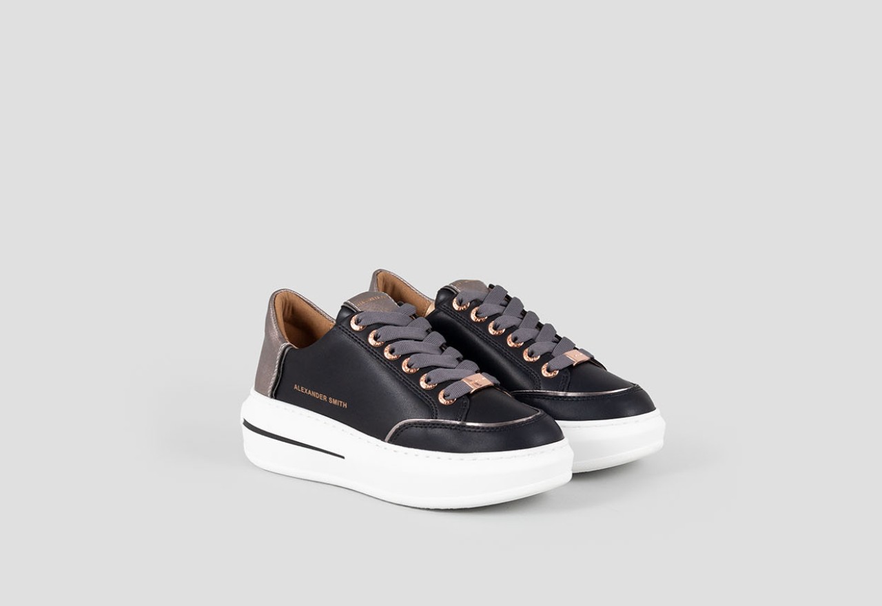 Alexander Smith LANCASTER WOMAN BLACK DARK SILVER Spedizione Gratuita