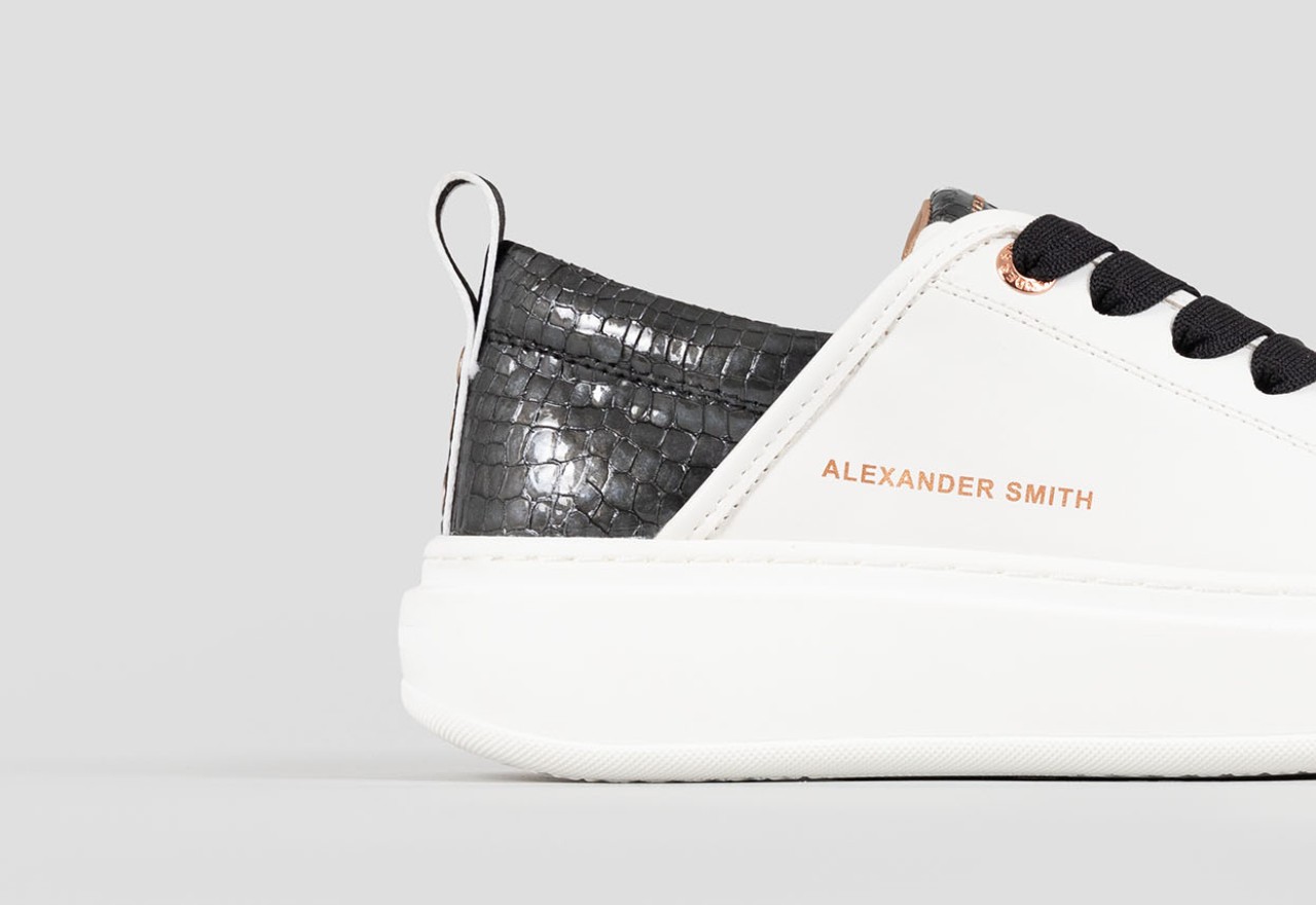 Alexander Smith ECO-WEMBLEY WOMAN WHITE BLACK In Vendita