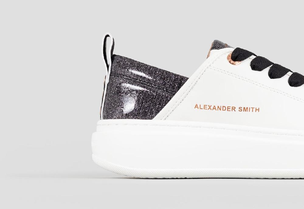 Alexander Smith ECO-WEMBLEY WOMAN WHITE BLACK Vendita Calda