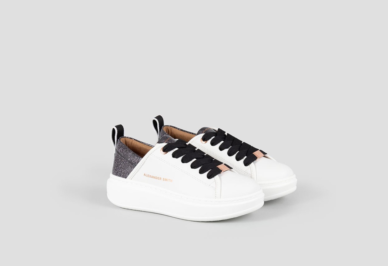 Alexander Smith ECO-WEMBLEY WOMAN WHITE BLACK Vendita Calda