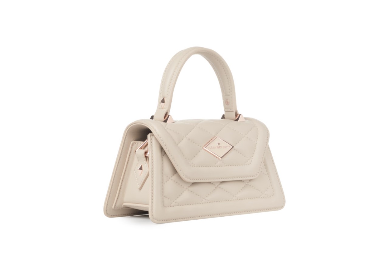 Alexander Smith ELIZABETH MINI - NUDE - MATELASSÉ Vendita Calda