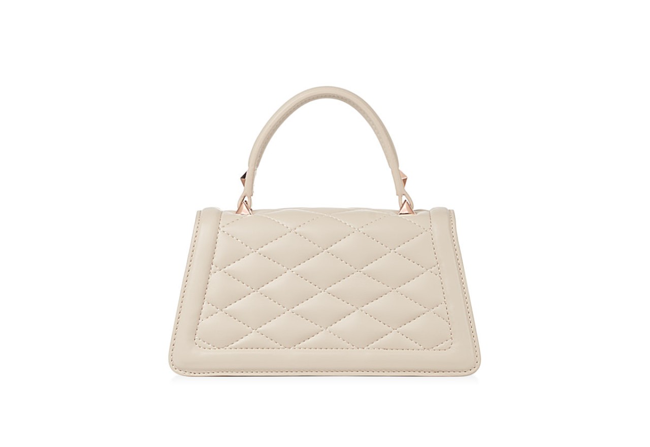 Alexander Smith ELIZABETH MINI - NUDE - MATELASSÉ Vendita Calda
