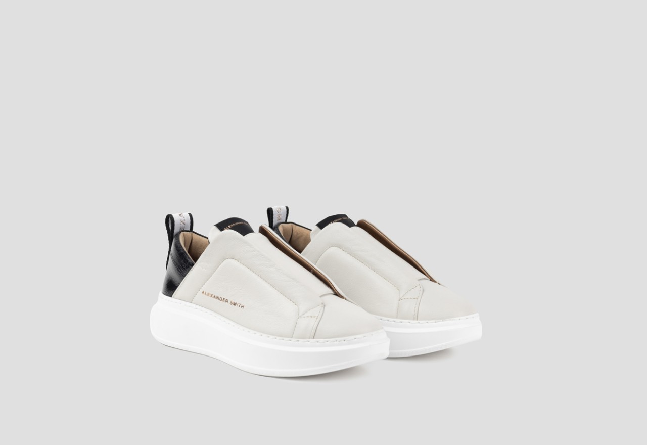 Alexander Smith WEMBLEY SLIP-ON WOMAN WHITE BLACK 2025