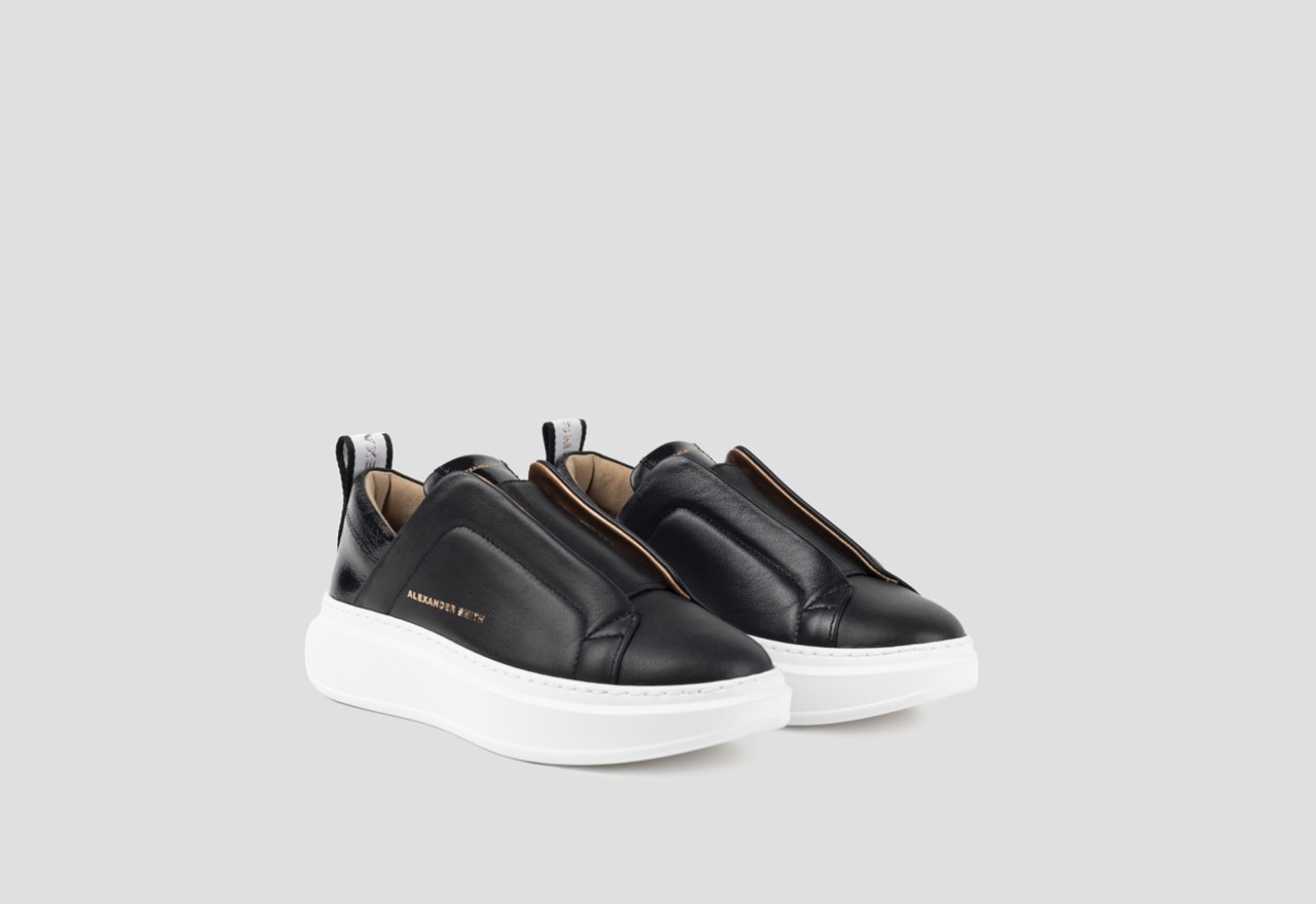 Alexander Smith WEMBLEY SLIP-ON WOMAN BLACK Qualità
