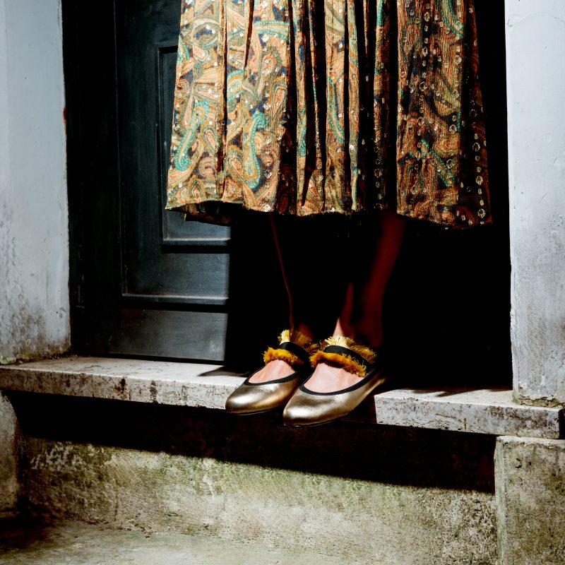Allagiulia Ballerina Lolita Frangia ORO Convenienza