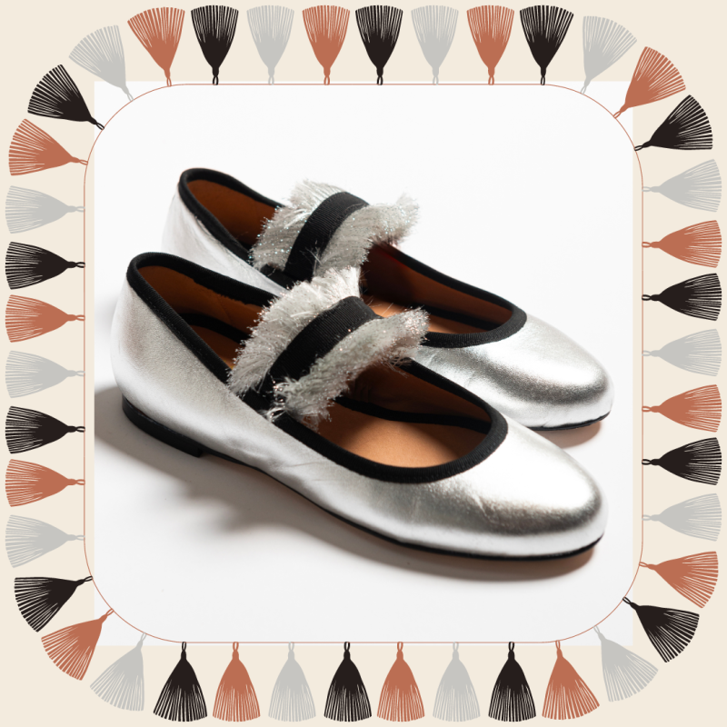 Allagiulia Ballerina Lolita Frangia ARGENTO Offerta