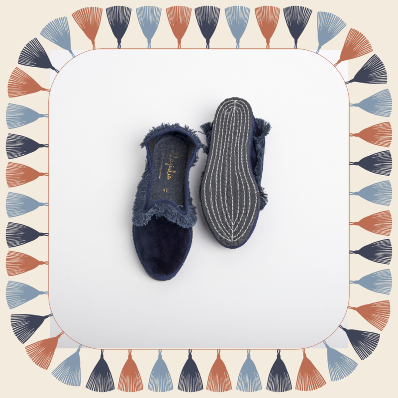 Allagiulia Friù Venezia Frangia BLU DENIM Soddisfazione Garantita