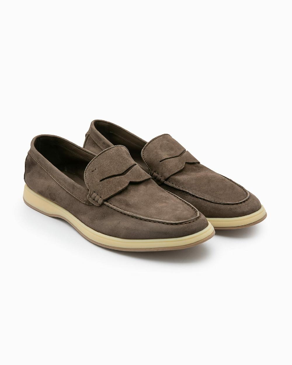 Andrea ventura Mocassino Aquariva 80 in suede azimut Nuovo