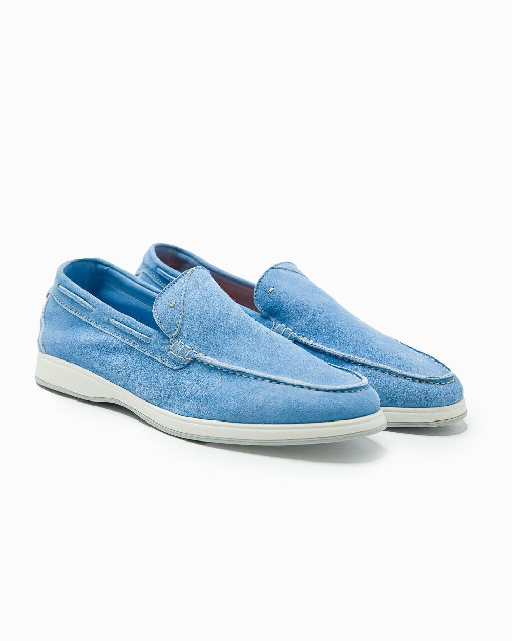 Andrea ventura MOCASSINO AQUARIVA ISEO IN SUEDE AZZURRO Vendita