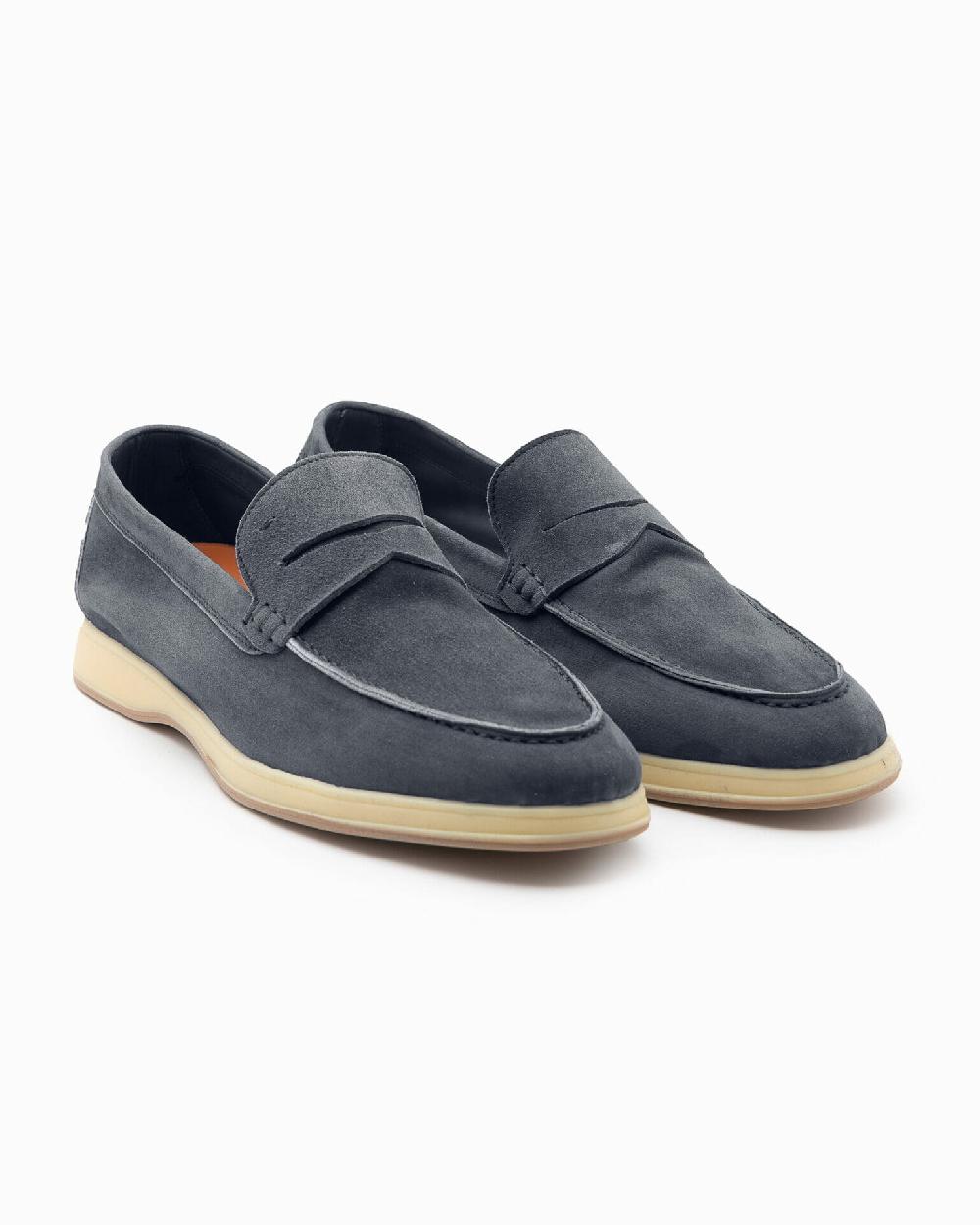 Andrea ventura Mocassino Aquariva 80 in suede night blue Soddisfazione Garantita
