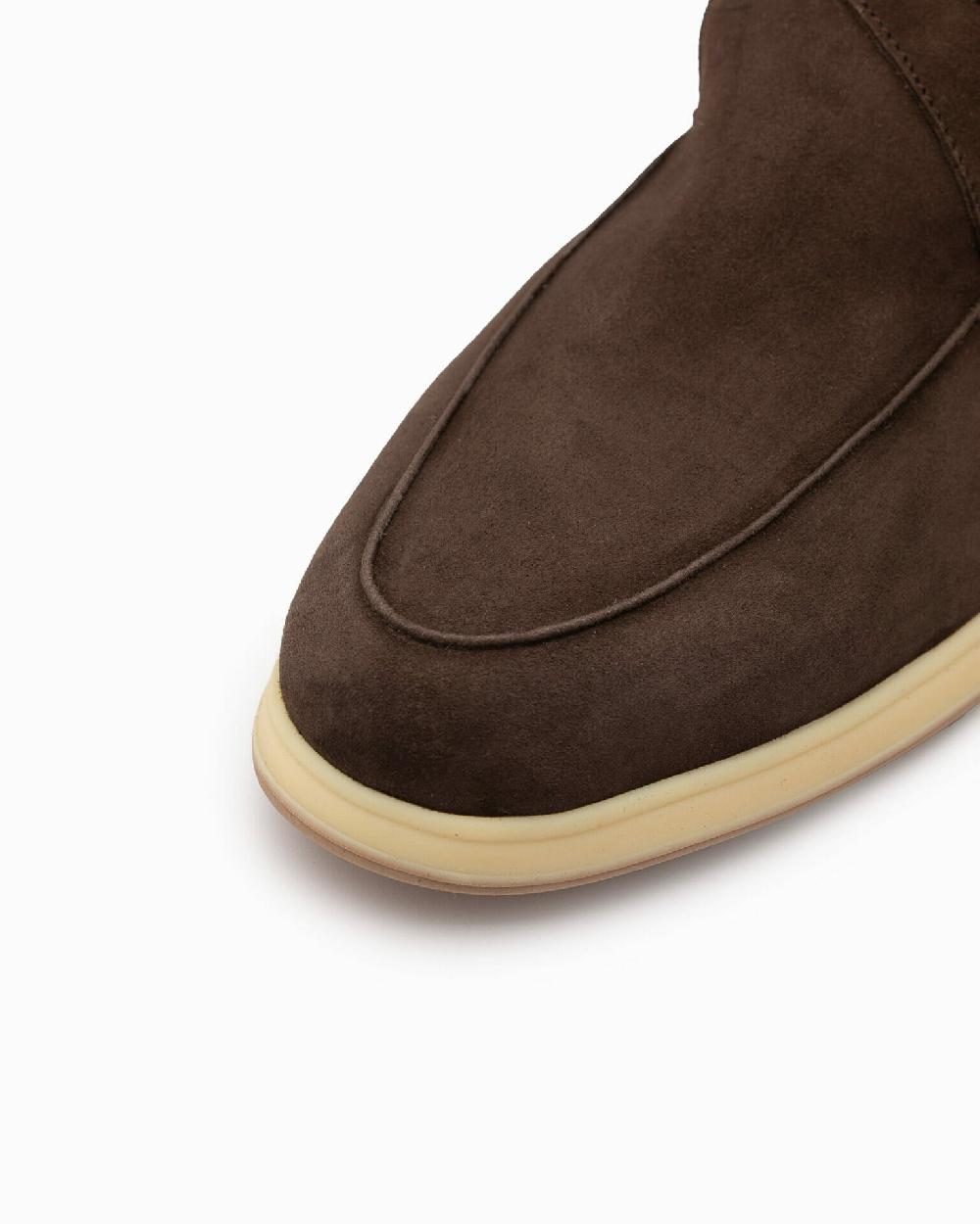 Andrea ventura Mocassino Aquariva beach in suede caffè Consegna Veloce