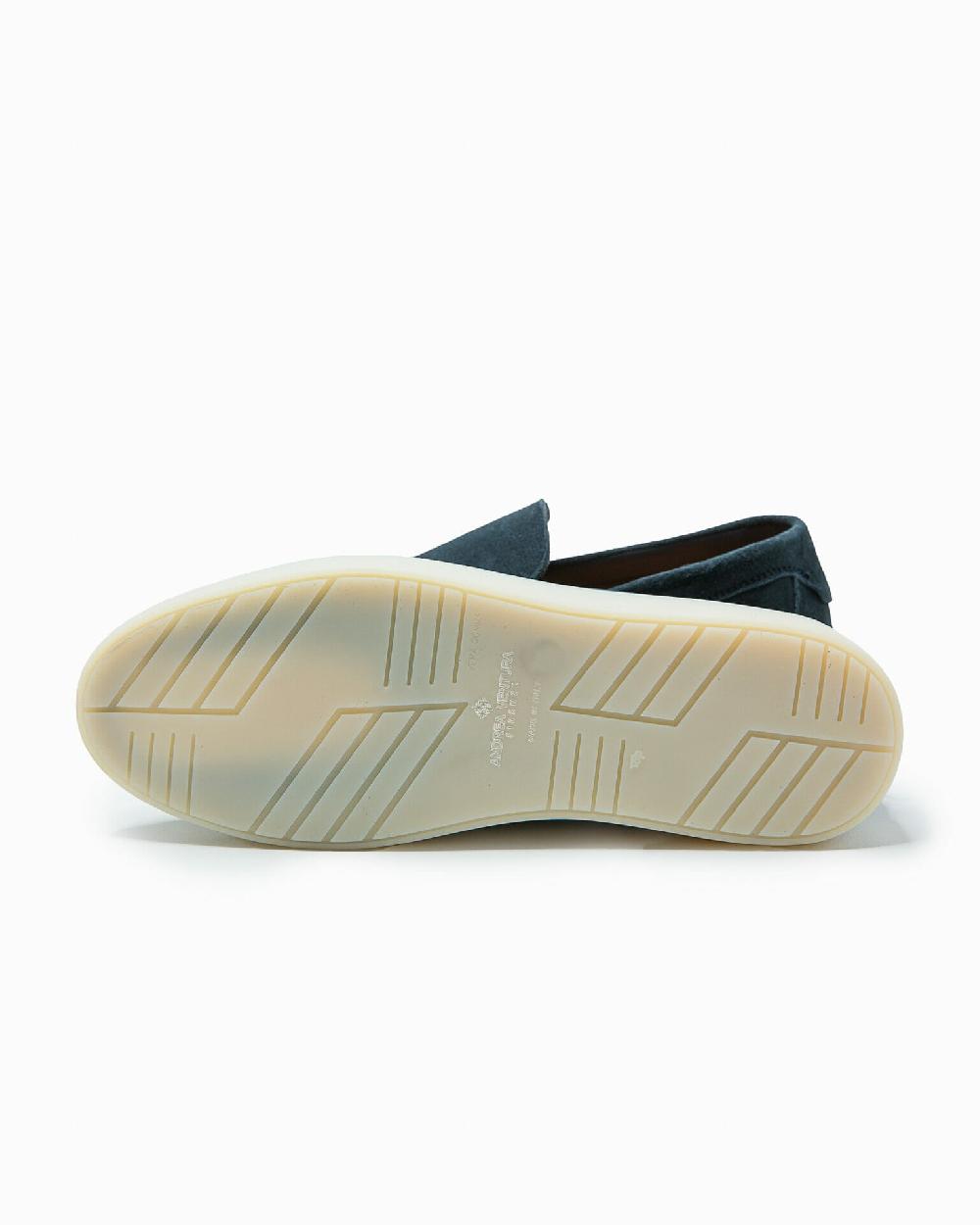 Andrea ventura MOCASSINO ST BARTH LS IN SUEDE ECLIPSE BLUE Convenienza