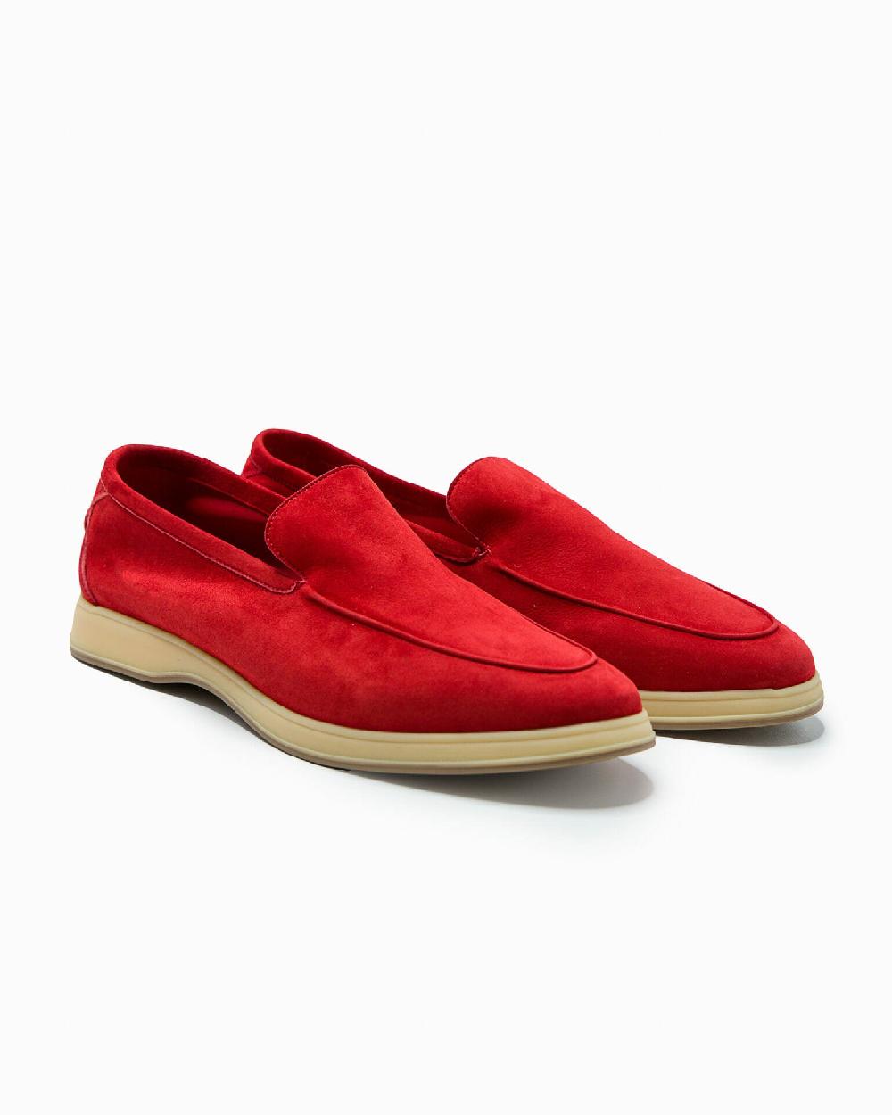 Andrea ventura MOCASSINO DONNA AQ-D COAST IN SUEDE ROSSO Offerte