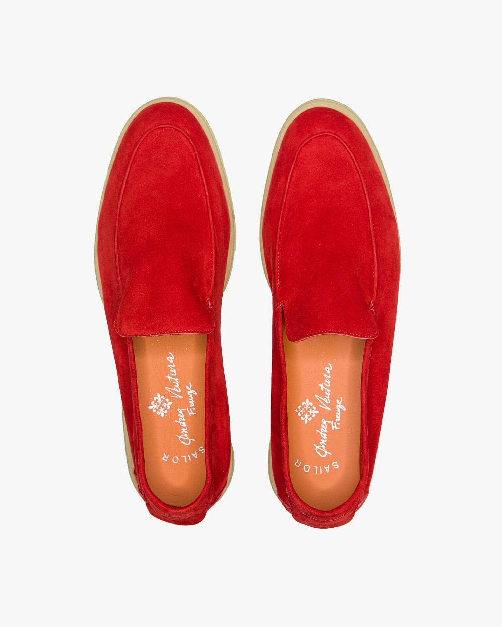 Andrea ventura MOCASSINO DONNA AQ-D COAST IN SUEDE ROSSO Offerte