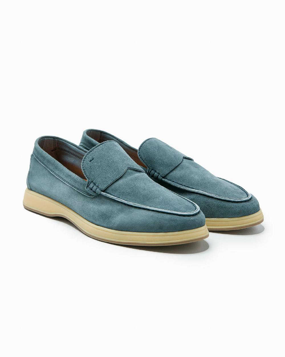 Andrea ventura MOCASSINO DONNA AQUARIVA-D 90 IN SUEDE BOY GREY BLUE Hotsell