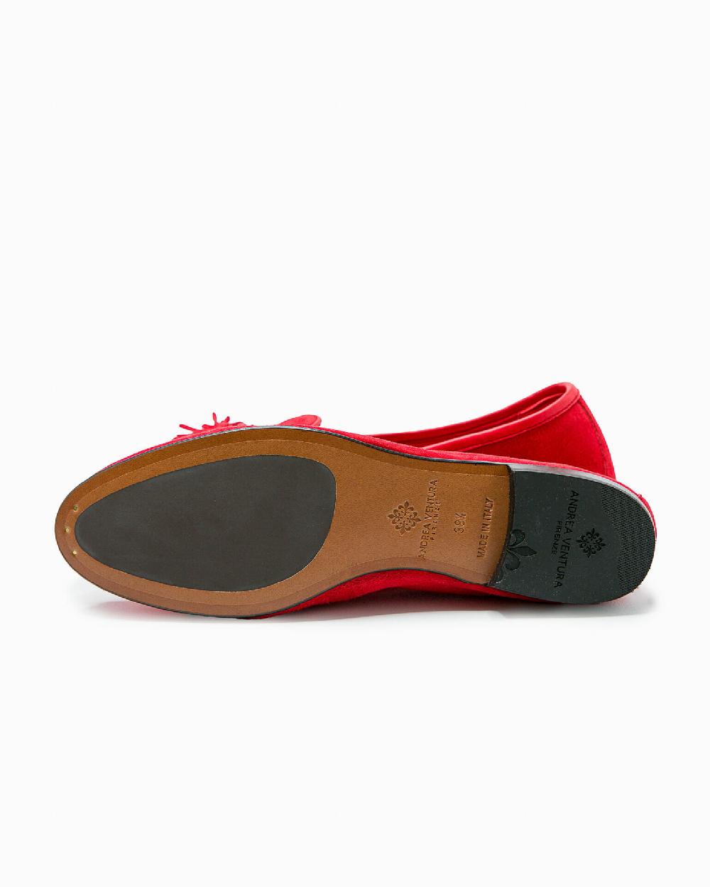 Andrea ventura MOCASSINO DONNA BELGIAN-D NP-CR IN SUEDE ROSSO KUBRICK I Più Venduti