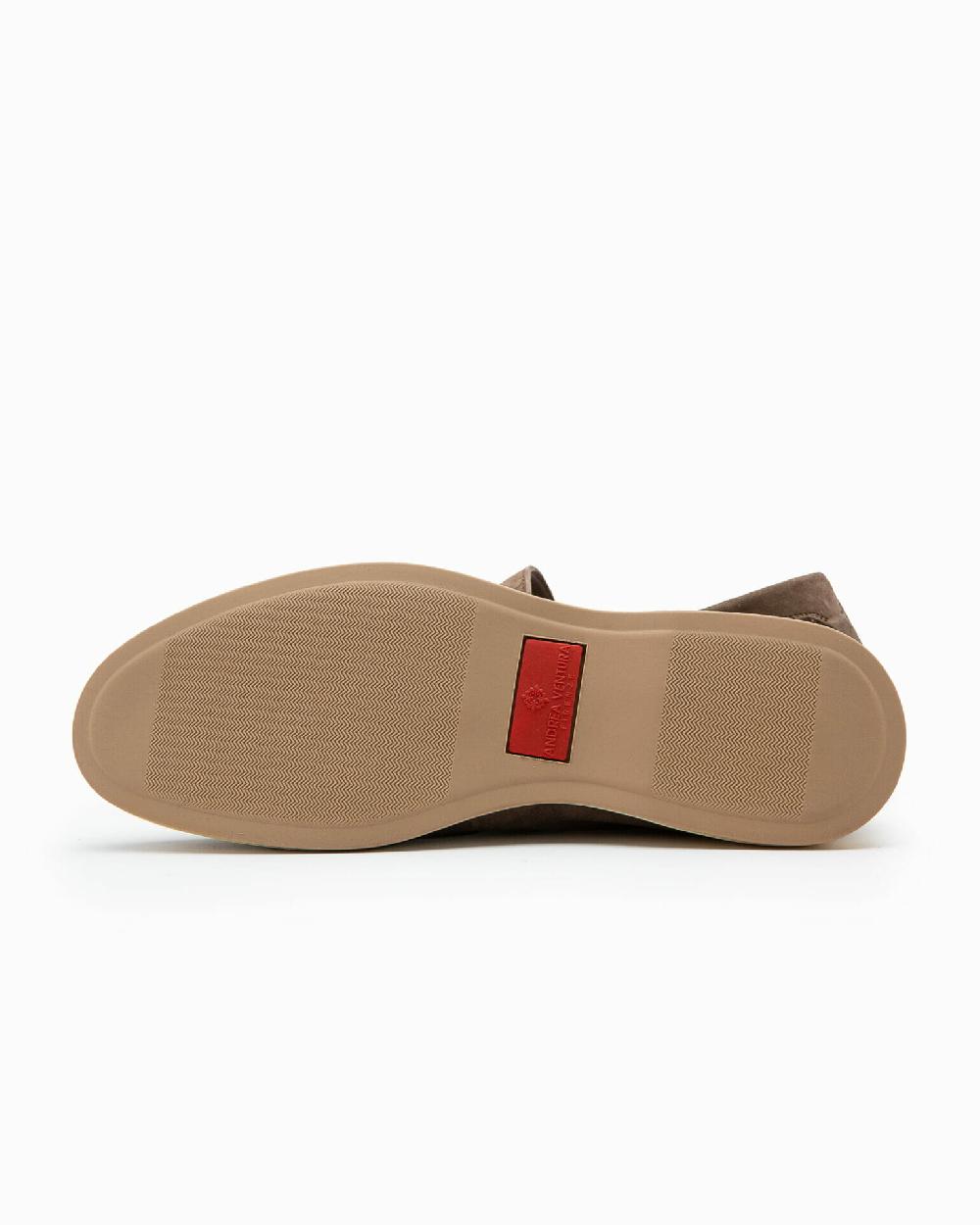Andrea ventura Mocassino senza lacci con charms color argento Aq-D BEACH-CHARMS1 in suede color park avenue Moda